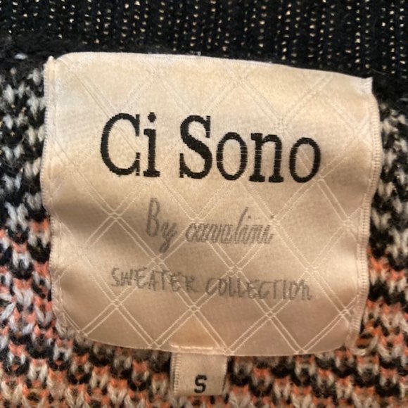 CI SONO Geometric Print Open Cardigan S - Picture 4 of 5